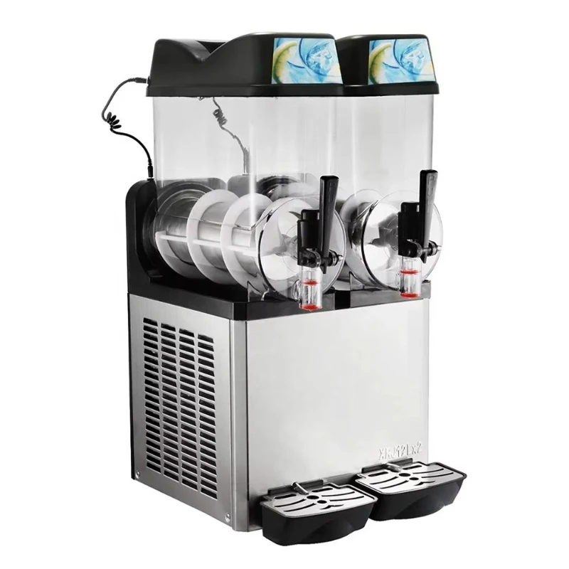 Double Tanks Beverage Dispenser Slush Machine