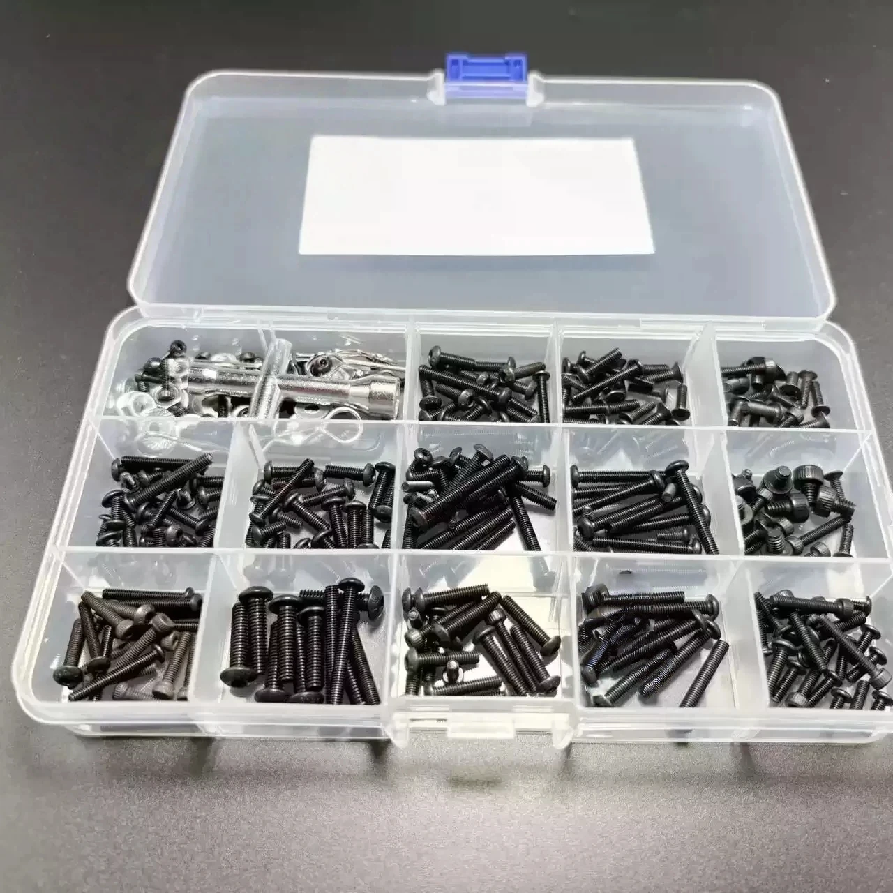 KCCP Hex Socket Black Screws For Rc Climbing Car Traxxas TRX4 Land Rover Ford Repair Tool Screws Accessories Storage Box