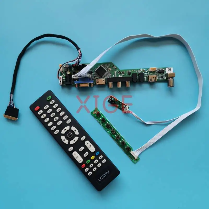 

For LTN101NT07 LTN101NT08 LTN101NT06 LTN101NT05 Drive Board Kit DIY 1024*600 USB+AV+VGA+HDMI LVDS-40 Pin Laptop Display 1024x600