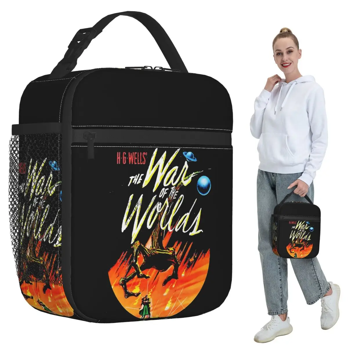 War Of The Worlds Insulated Lunch Bag for Kids School Cooler Thermal Food Box Tote Portable Lunch Boxes Container
