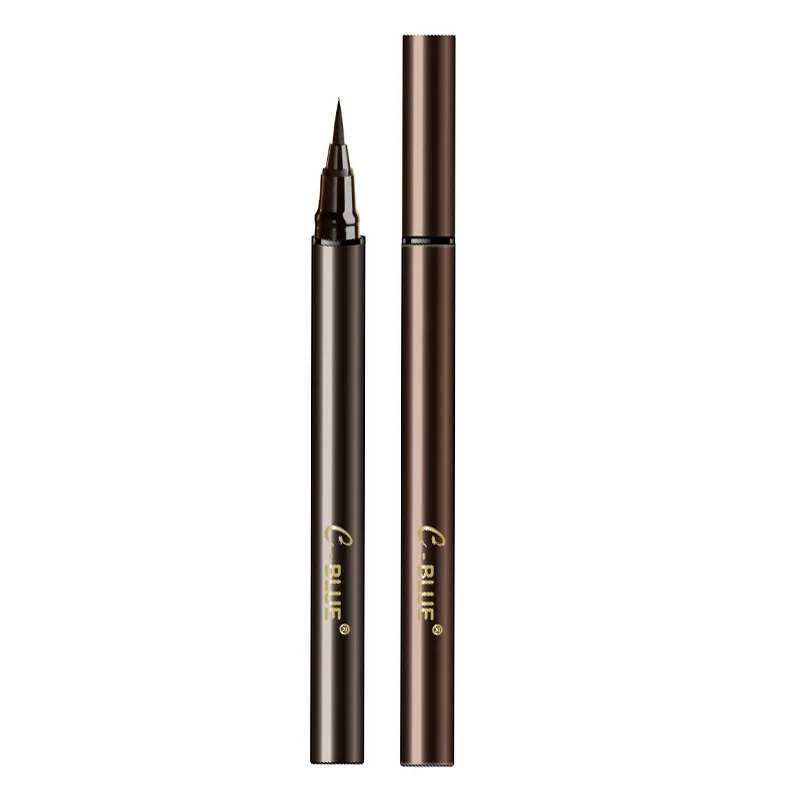 C-blue waterfroof liquid eyeliner pencil ball pen, professional outline eyeliner water activated black and brown wholesale