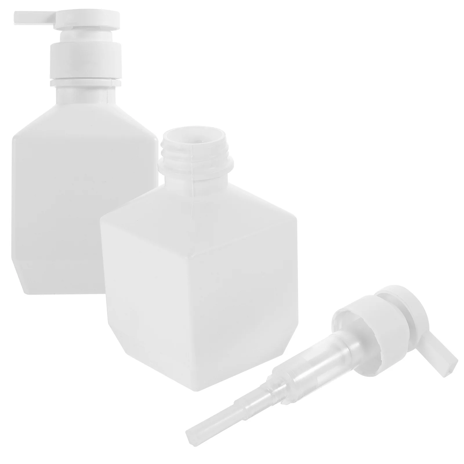 

2 Pcs Refillable Hand Soap Bottle Bathroom Dispenser Travel Bottles for Toiletries Shampoo Press Pump