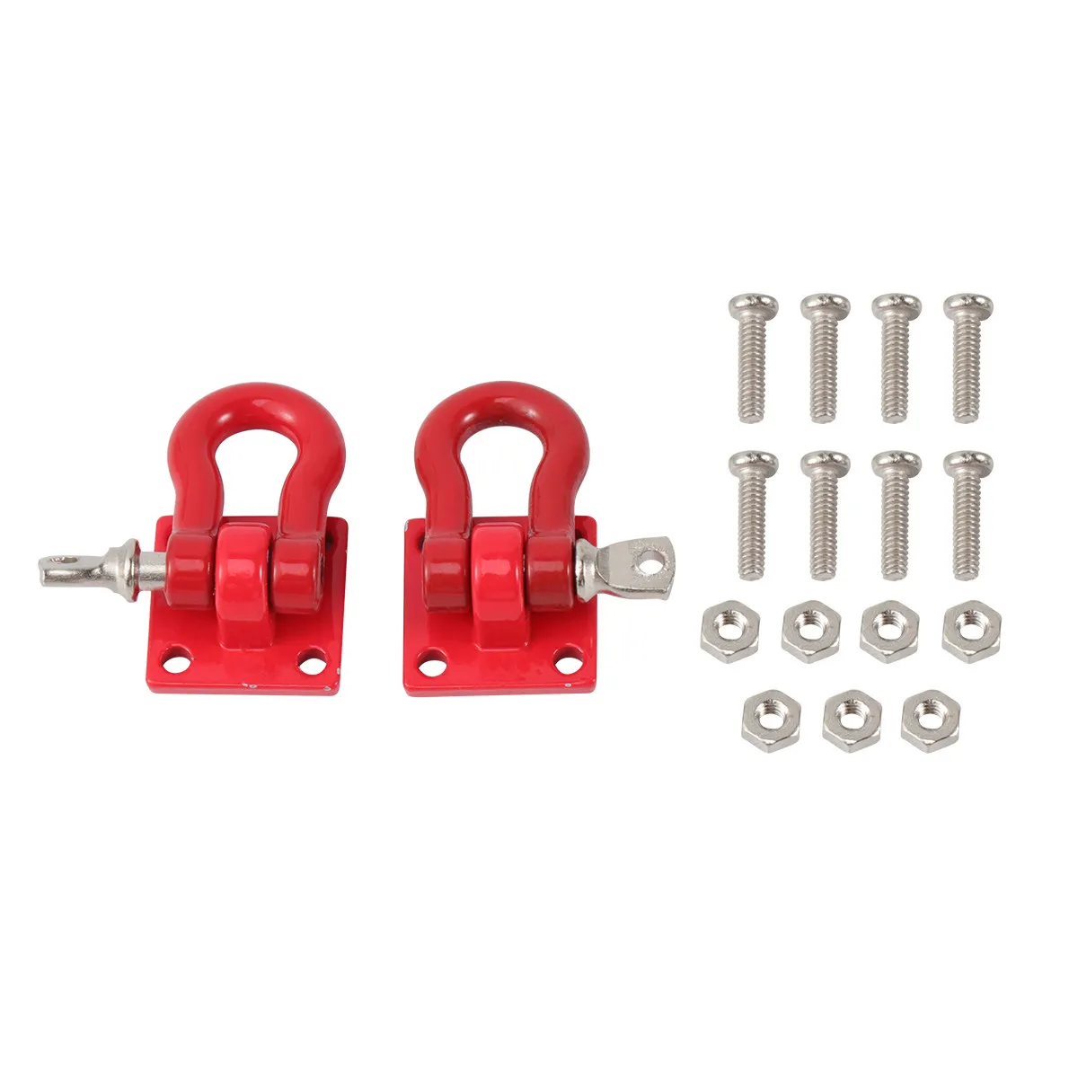 

2Pcs Stylish Metal Tow Hook Decoration for Any Car Suv Truck Front Bumper Universal Track Racing Look Easy Install Adjustable