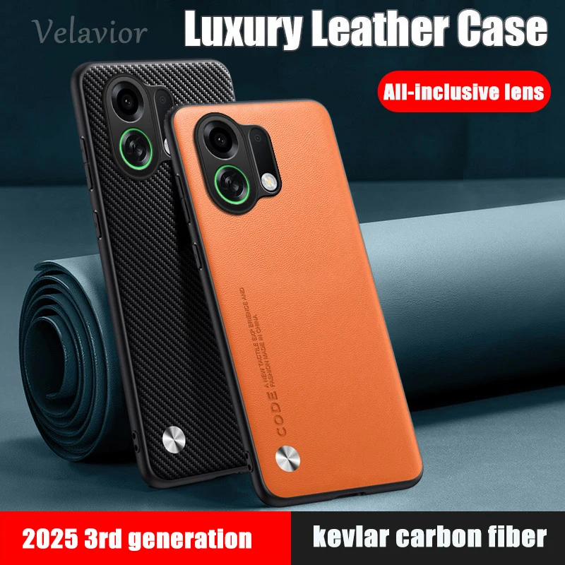 For Oppo K13 Turbo Pro Case Luxury PU Leather Back Cover k13x k12 Silicone Shockproof Full Protection Phone Fundas