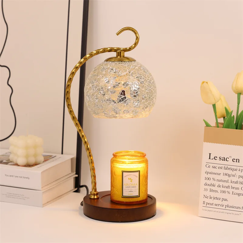 Vintage Moroccan Candle Warmer Lamp Birthday Gift for Women Home Bedroom Decor Lighting