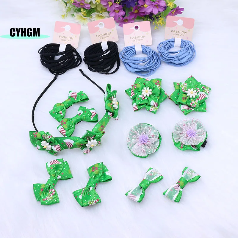 

New Fashion hair ties set hair clip Elastic hair band girls hair rubber band women's hair accessories K34-1