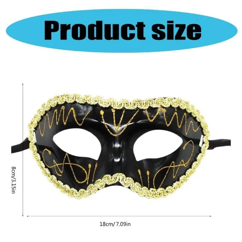 39BB unisex maskerade masker oogmasker Halloween cosplay masker hand geschilderd masker oogmasker voor mannen vrouwen maskerade