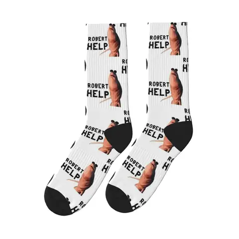 Robert Help Marcus The Worm Socks  Non Skid Stockings Women Men High Quality Outdoor Socks Spring Gothic Pattern Socks