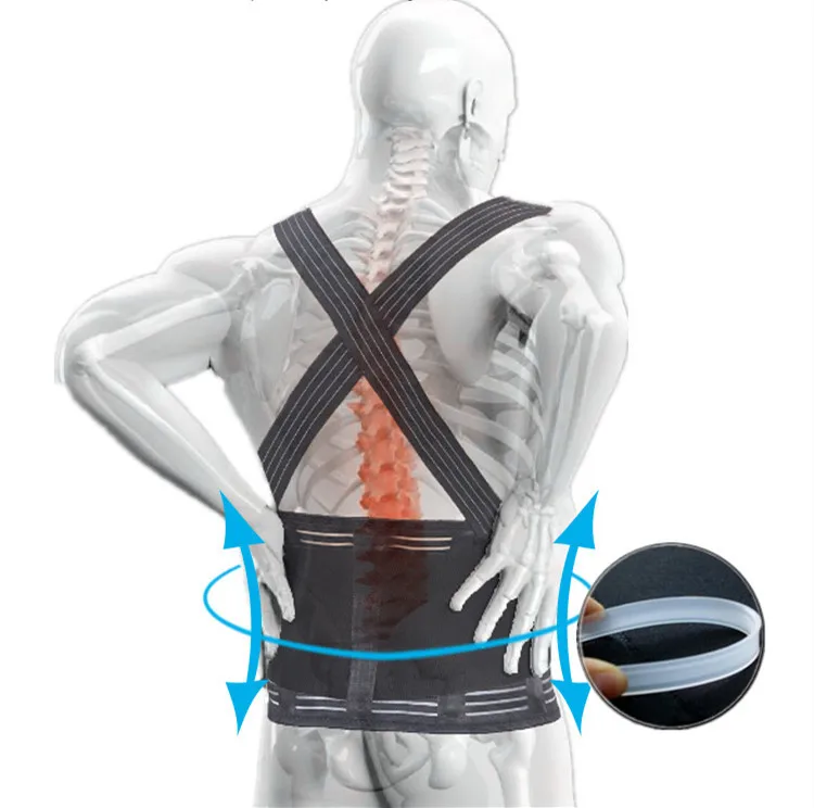 Men Back Support Belt Back Pain Heavy Lift Working Belt Protector Lumbar Support Belt Back Brace Back Posture Corrector Men Bac