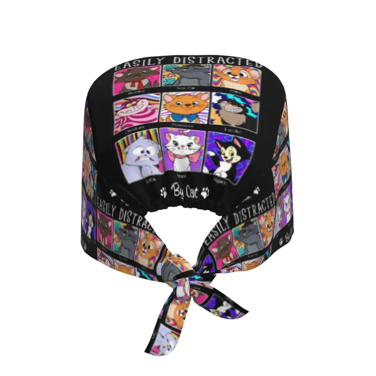Custom The Aristocats Marie Cat Medical Staff Scrubs Hat Unisex Easily Distracted By Cat For Chef Hat Scrub Caps