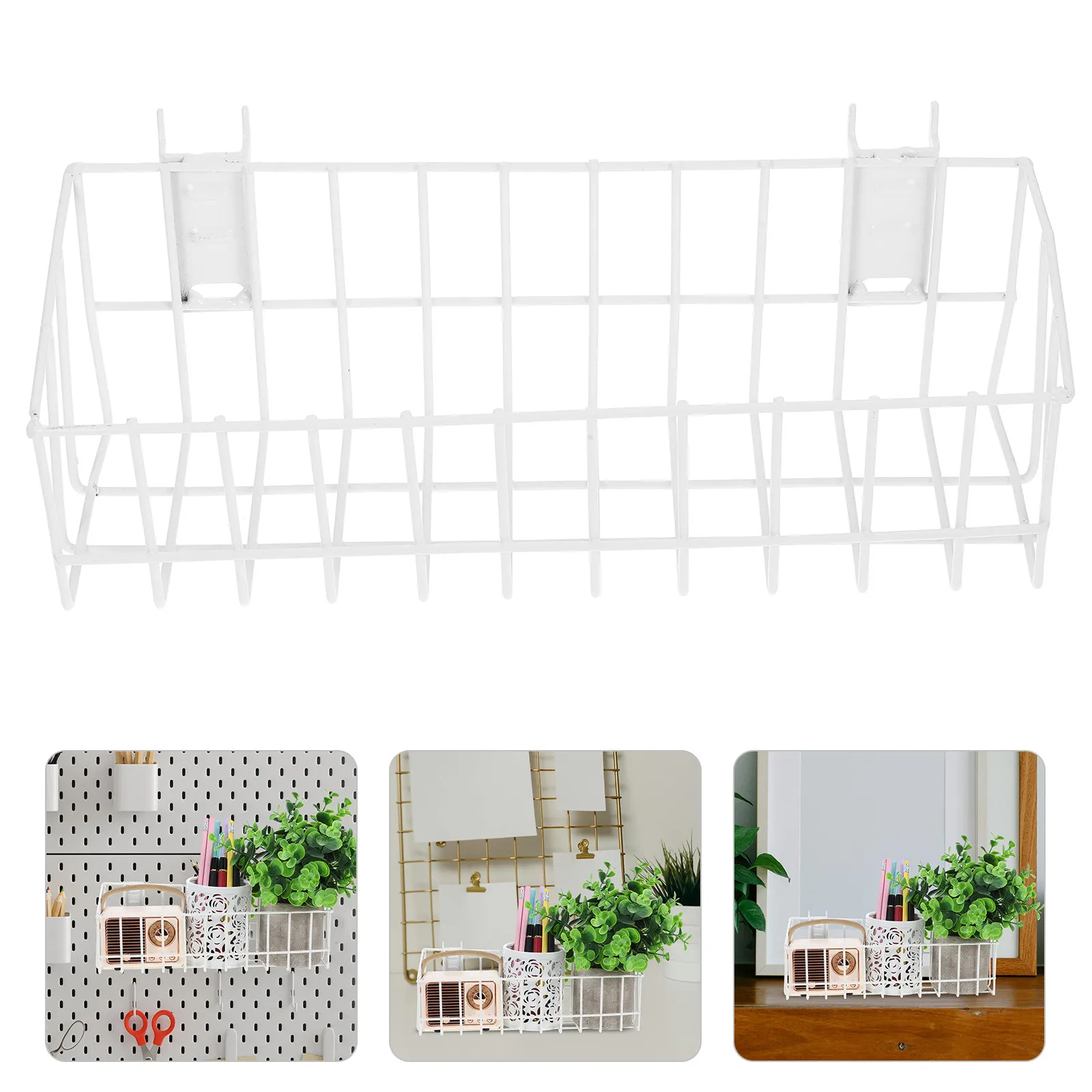 Small Stainless Steel Hanging Bookshelf Modern Minimalist Design Scratch Resistant Surface Sleek Finish Book Shelf Office Book