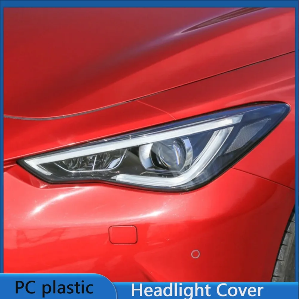 For Infiniti Q60 Q60S 2016-2020 Year Front Headlight Cover Transparent Lampshade Headlamp Lens Shell Body Kit Accessories