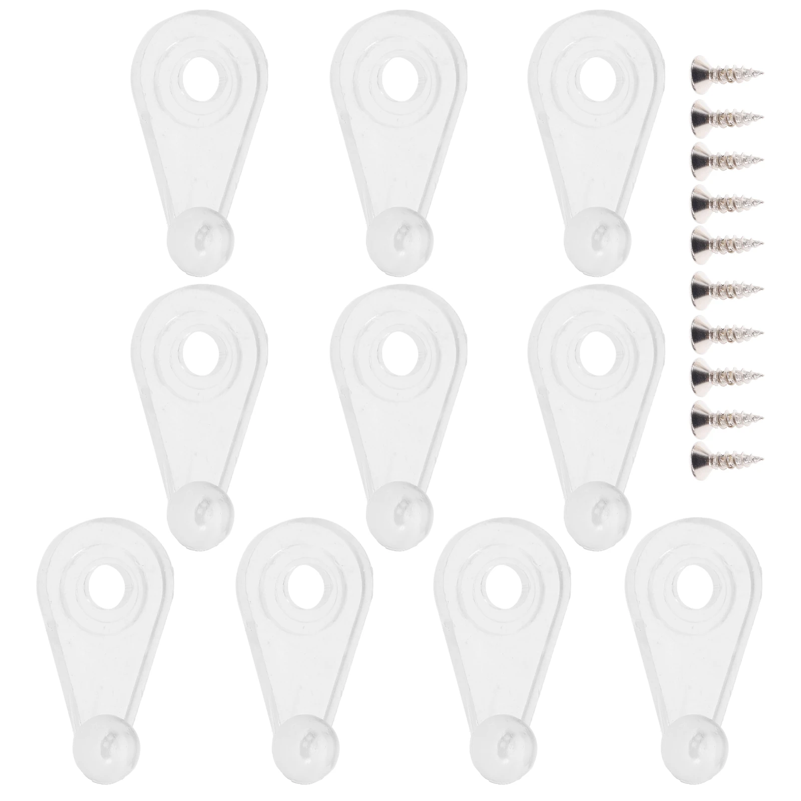 20 قطعة من مشابك التركيب الزجاجية شديدة التحمل من الفولاذ المقاوم للصدأ للمرآة والألواح الزجاجية لأجهزة تركيب باب الخزانة #1