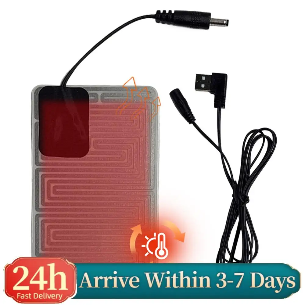 

USB-грелка-пленка с электронагревательным элементом, электрическая нагревательная пленка, грелка-плитка Plug and Play, грелки-листы для телефона, грелки для рук