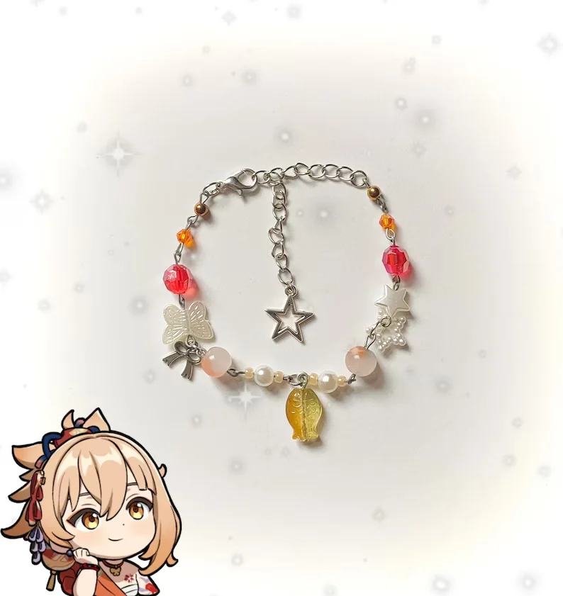 الهيثم وكافيه - أساور متطابقة مستوحاة من جينشين (تُباع بشكل فردي أيضًا) #5