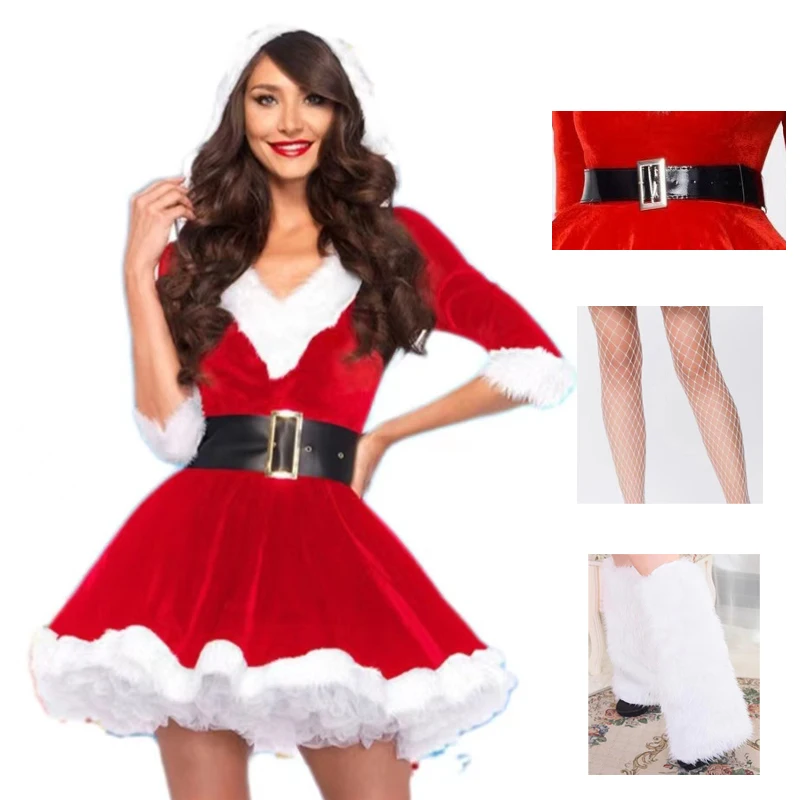 

Cosplay Santa Claus Costume Carnival Christmas Character Show Costume Cos Christmas Costume Queen Dress