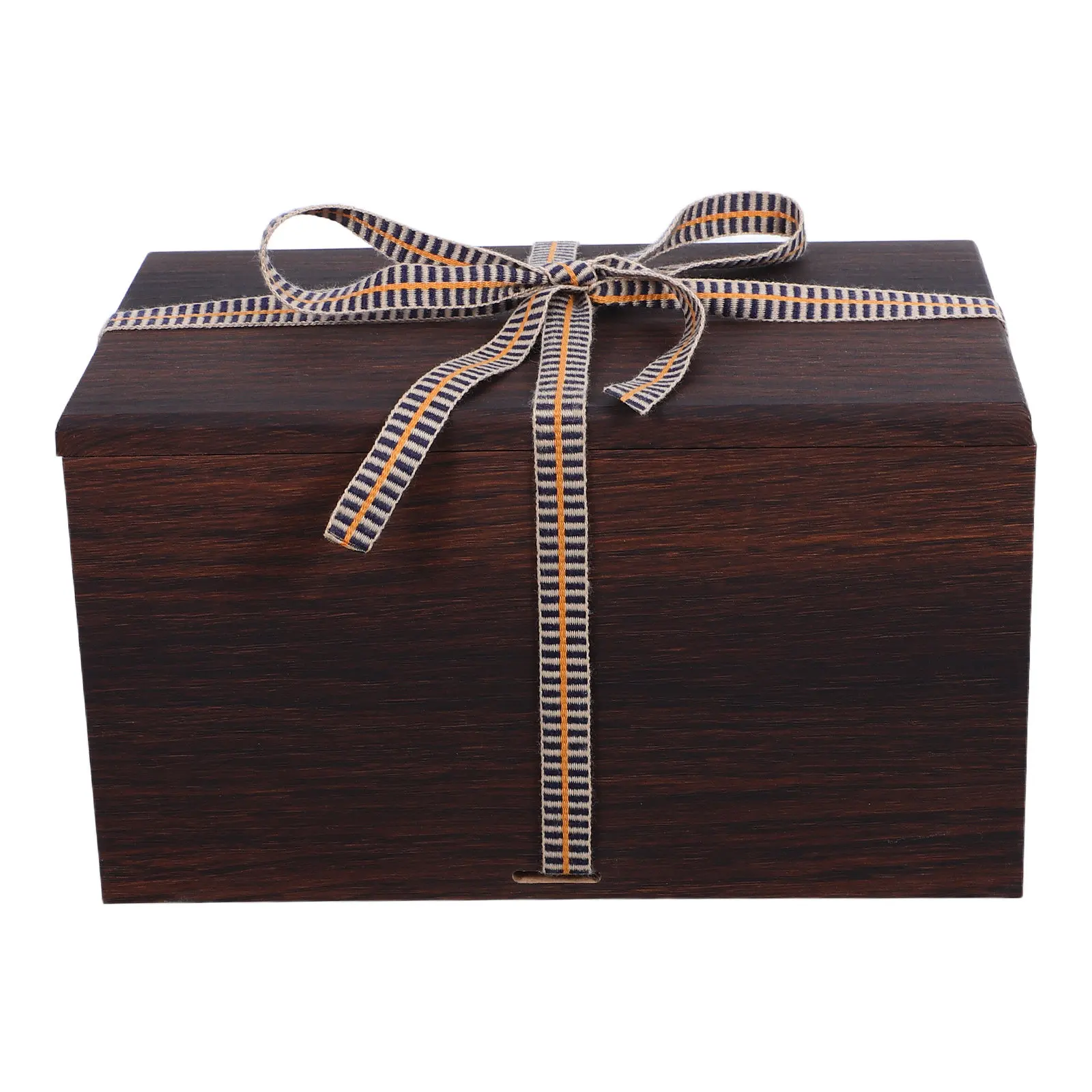 Wooden Gift Box Retro Vintage Pine Burned Finish 8.3x4.7 Small Jewelry Keepsake Storage Bracelet Necklace Organizer Gift Packing