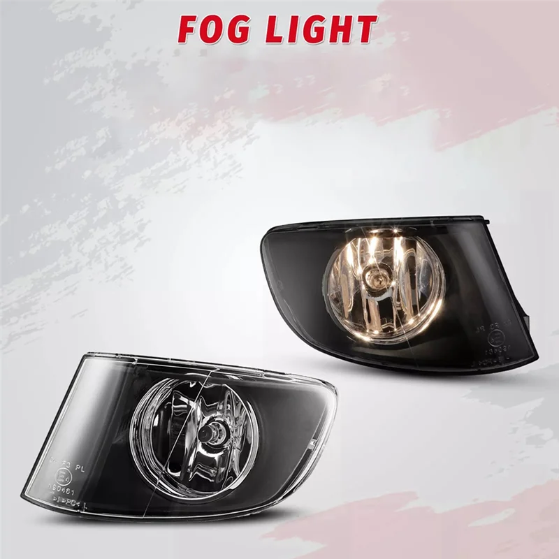 

1 Pair Car Front Left Right Side Fog Lights Driving Lamps W/Bulb For BMW E92 E93 2006-2013 63176937465 63176937466-L94A