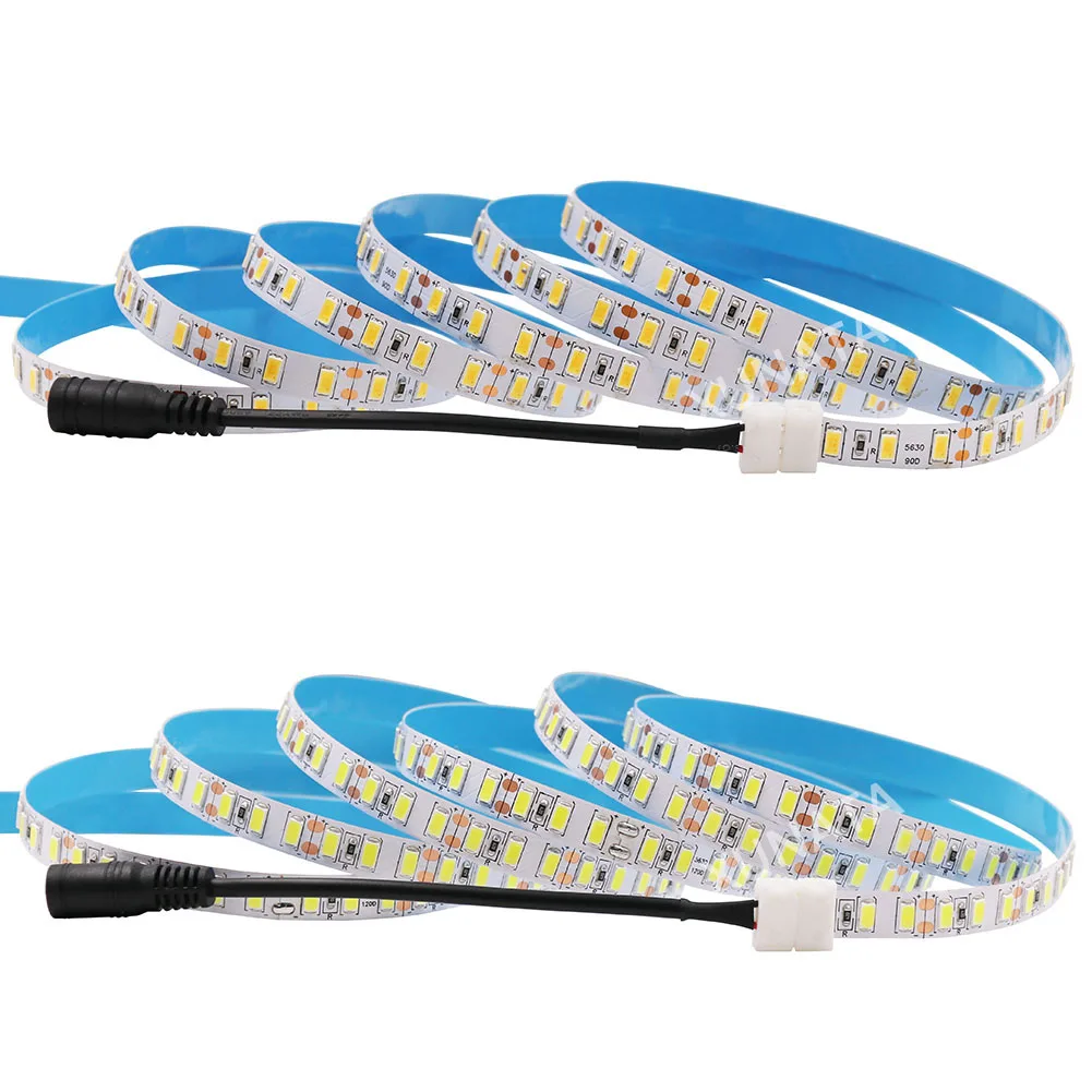 120leds/m Super bright 1M/2M/3M/4M/5M led strip SMD 5730 Flex led tape light 5630 Non waterproof warm white/Neutral white DC12V