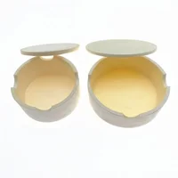 Crisol CAD de laboratorio Dental para coronas de circonio, crisol sinterizado con cubierta, forma redonda, cuentas de sujeción en horno