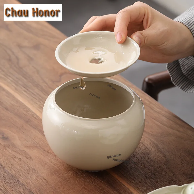 Stoneware Japanese Plant Ash Glaze With Lid Cloud Filter Jianshui Washing Kung Fu Tea Tea Ceremony Zero With Cha Xi Tea Ceremony