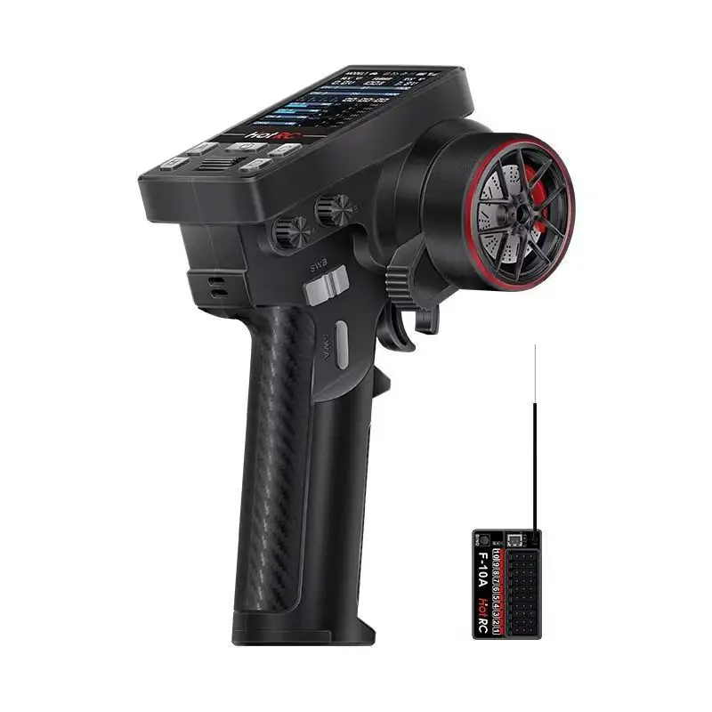 

HOTRC CT-8B/CT-8A plastic wheel 8-Channel 2.4G Remote Control Receiver for Car Ship Model Gun Control Drift Car