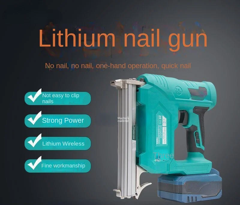 Electric nail gun rechargeable F30 straight nail gun code nail gun wood