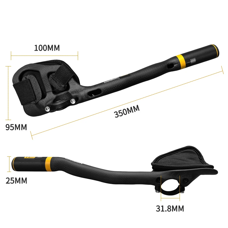 Full Carbon Fiber Road Bicycle Handlebar Highway Rest Put Handlebar Aero Carbon TT Bike Handle Bars Trial TT Bar 3K Matte