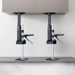 1pc Cabinet Jacks, Adjustable 0 to 23.6 inch for Furniture Lifter Jacks for Wall Tile Height Adjuster Handheld Bricklayer Tool