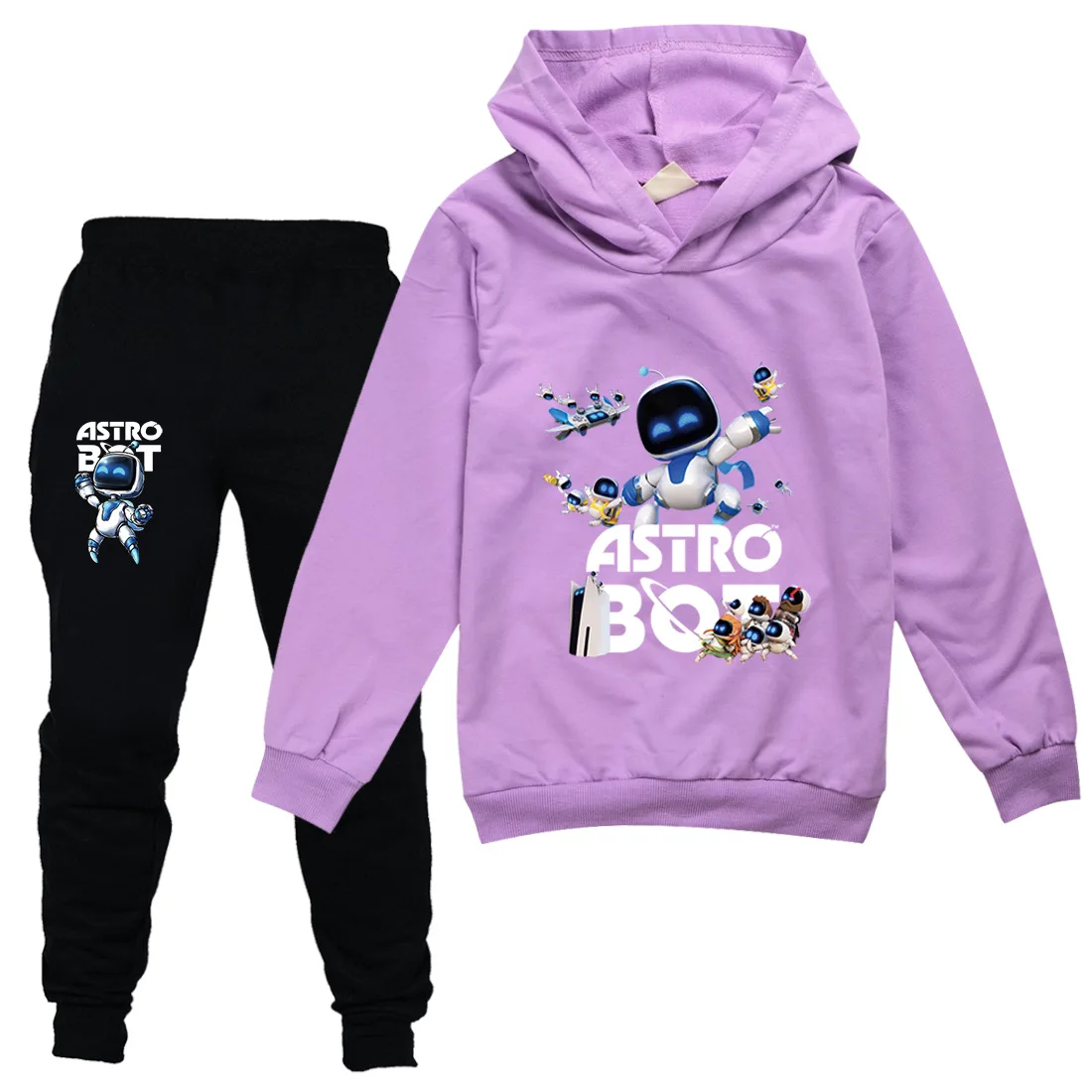 Game ASTRO BOT Hoodie Kids ASTROBOT Sweatshirt Boys Fashion Hoody Streetwear Tops Pants 2pcs Sets Toddler Girls Pullover Outfits