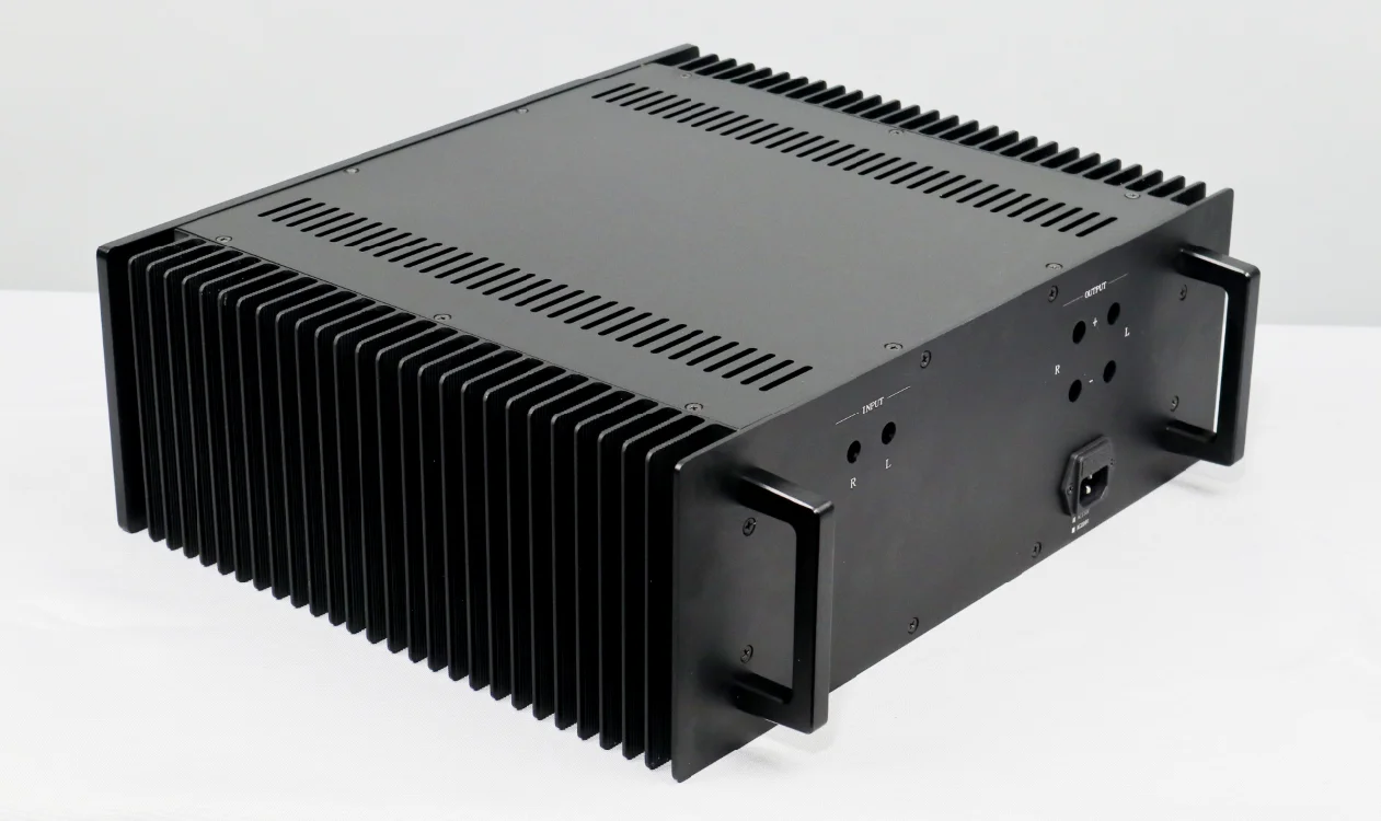 BRZHIFI A60 Hot Sell Classic DAC Hifi Audio Chassis Aluminum Case Class A Power Amplifier Enclosure With Radiator DIY NO KNOB