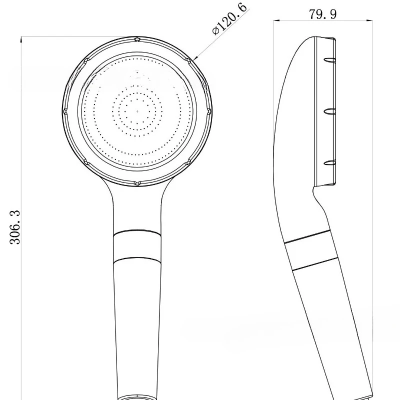 

High Pressure Double Filter Handheld Shower Head Removable Toilet Bidet Shower for Bathroom