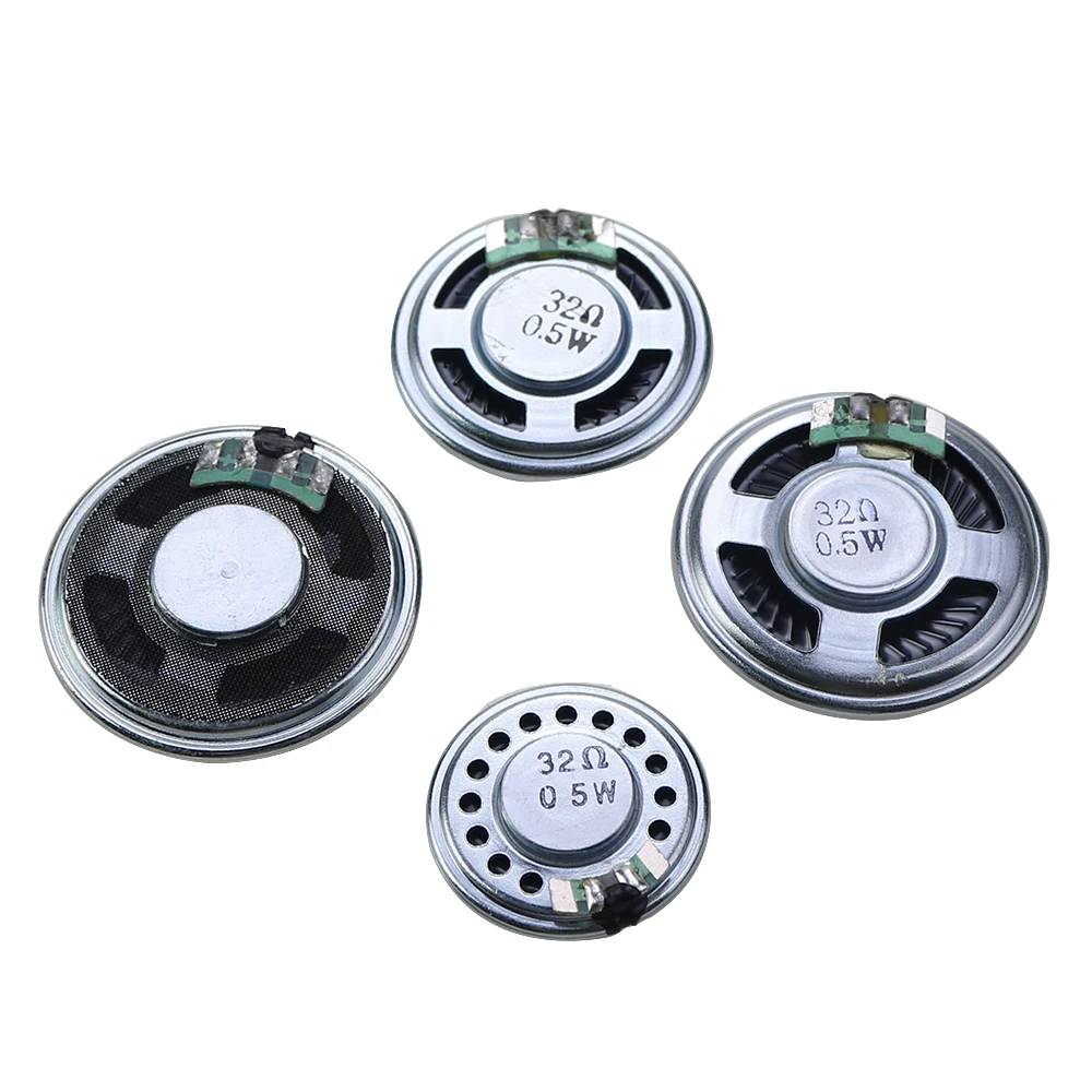 1PCS Ultra Thin Mini Speaker 32Ohm 0.5 Watt 0.5W 32R Speaker Diameter 28MM 36MM 40MM  2.8CM 3.6CM 4CM  Suona Buzzer