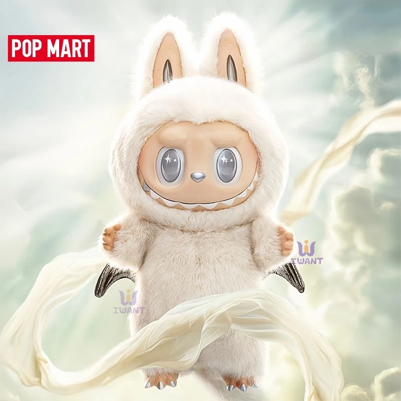 Popmart Labubu Bubble Mart Zimomo Angel Angel In Clouds Large Vinyl Face Doll Big Baby Children Toy Festival Birthday Gift Gift