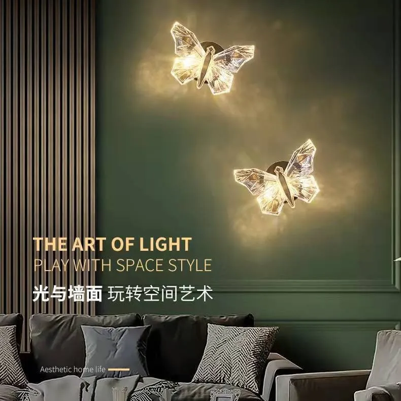 Human body induction charging remote control wall lamp magnetic suction non-punching stepless dimming decorative atmosphere