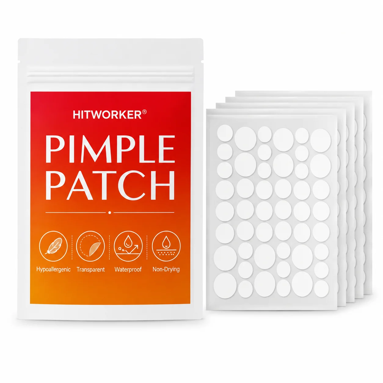 192PCS Clear-Look Pimple Patches, Day & Night Transparent Patches for Everyday Beauty Care