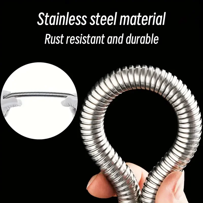 Universal Stainless Steel Shower Hose, Rustproof & Durable, With Seamless Connections for Shower Heads ,Easy to Install