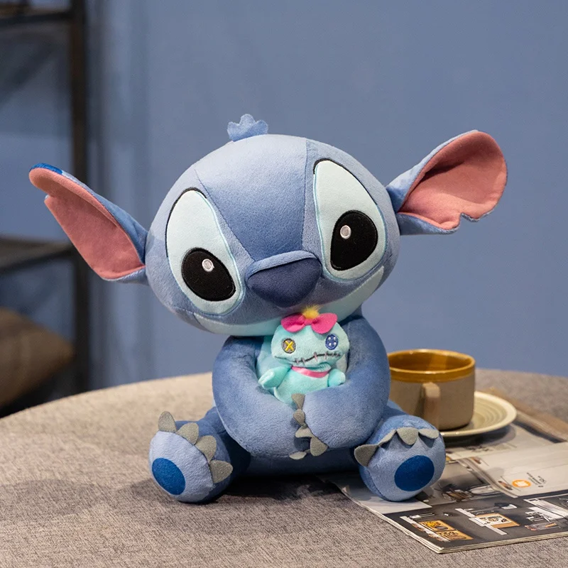 Originele Stitch Met Scrump Knuffel Cartoon Gevulde Anime Knuffels Mooie Pop Zacht Slapen Pop Meisje Kinderen Verjaardagscadeautjes