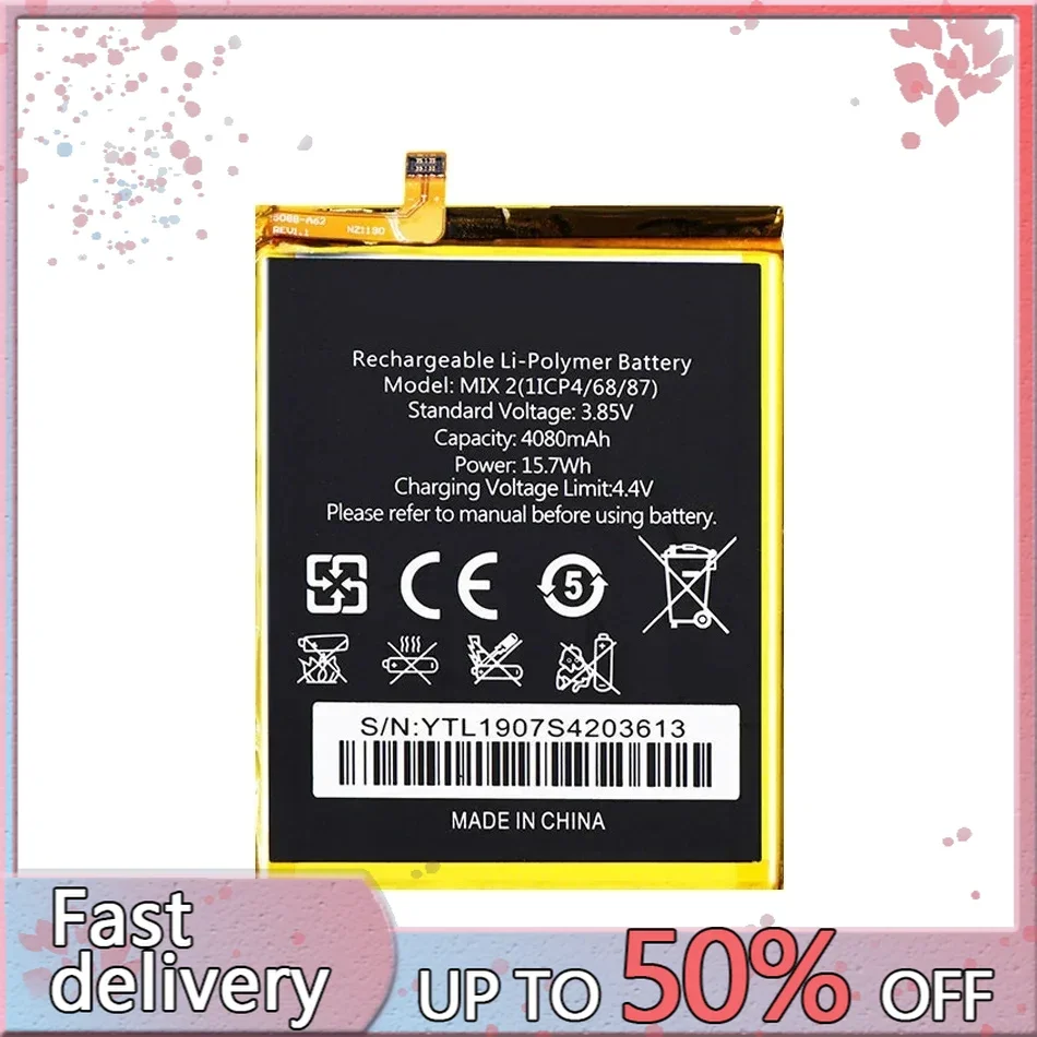 

4080mAh Replacement Battery For Oukitel MIX 2 Mobile Phone