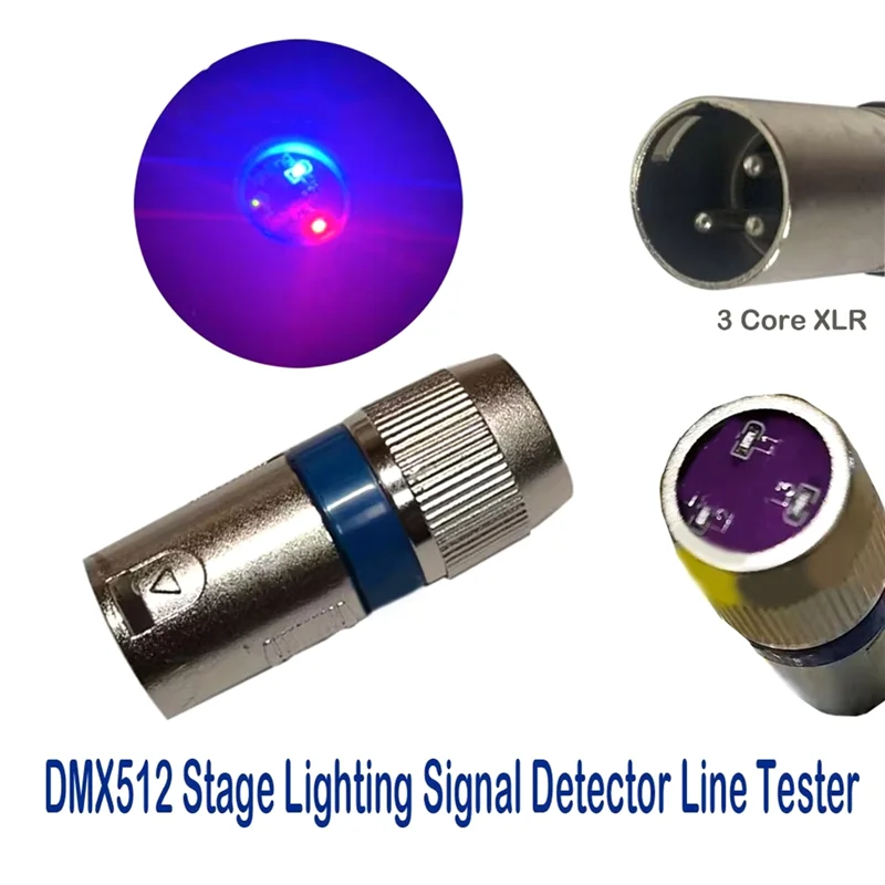 

N05R Освещение DMX512 3-ядерный тестер стрельбы сигнала XLR для движущихся головок Светодиодный PAR Light