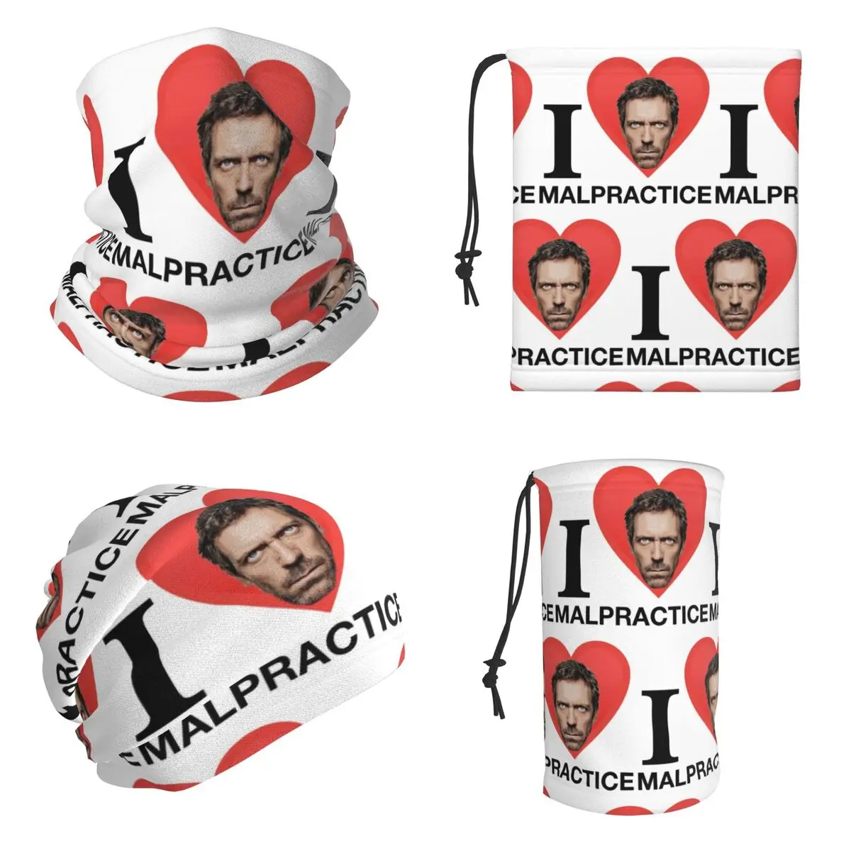 House MD Malpractice Enthusiast Merch Bandana Neck Cover Printed Wrap Mask Scarf Cycling Headwear Unisex Adult Washable