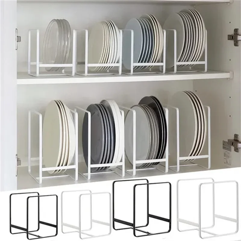 S/L New Portable Pot Rack Cover Kitchen Plate Rack Dish Drying Rack Kitchen Dish Plate Organizer Drainer Cabinet Sort