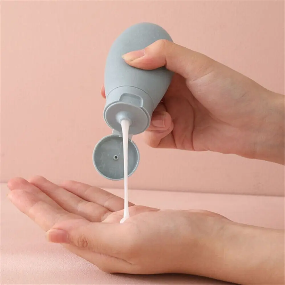 3Pcs/Set Nordic Style Squeeze Hotel Shampoo Dispensing Bottle Refillable Container Travel Bottle Portable