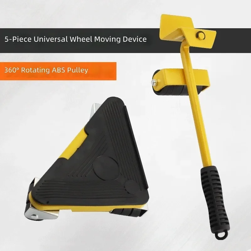 for Moving Artifact Universal Wheel 5 Piece Set ABS Pulley Furniture Weight Mover Household Handling Tool Set