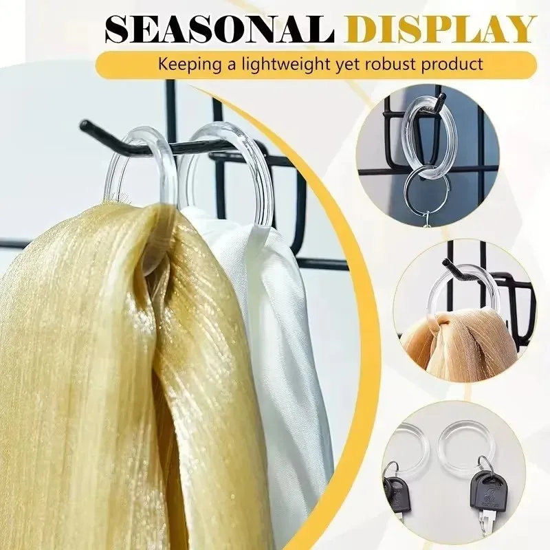 new wind chime top ring set transparent acrylic o-shaped rings for diy wind chime crafting  suitable for outdoor home garden