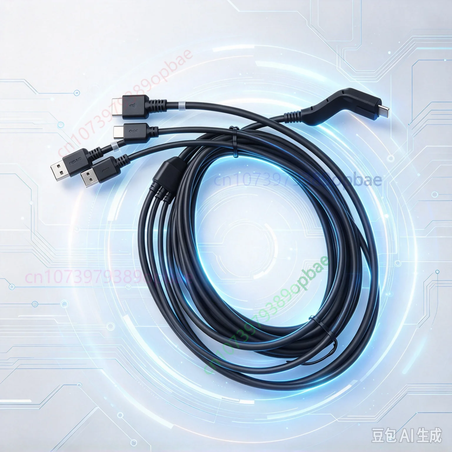 Replacement for DPVR E3 E3B E3C E3P Helmet 3-in-1 Data Connection Cable