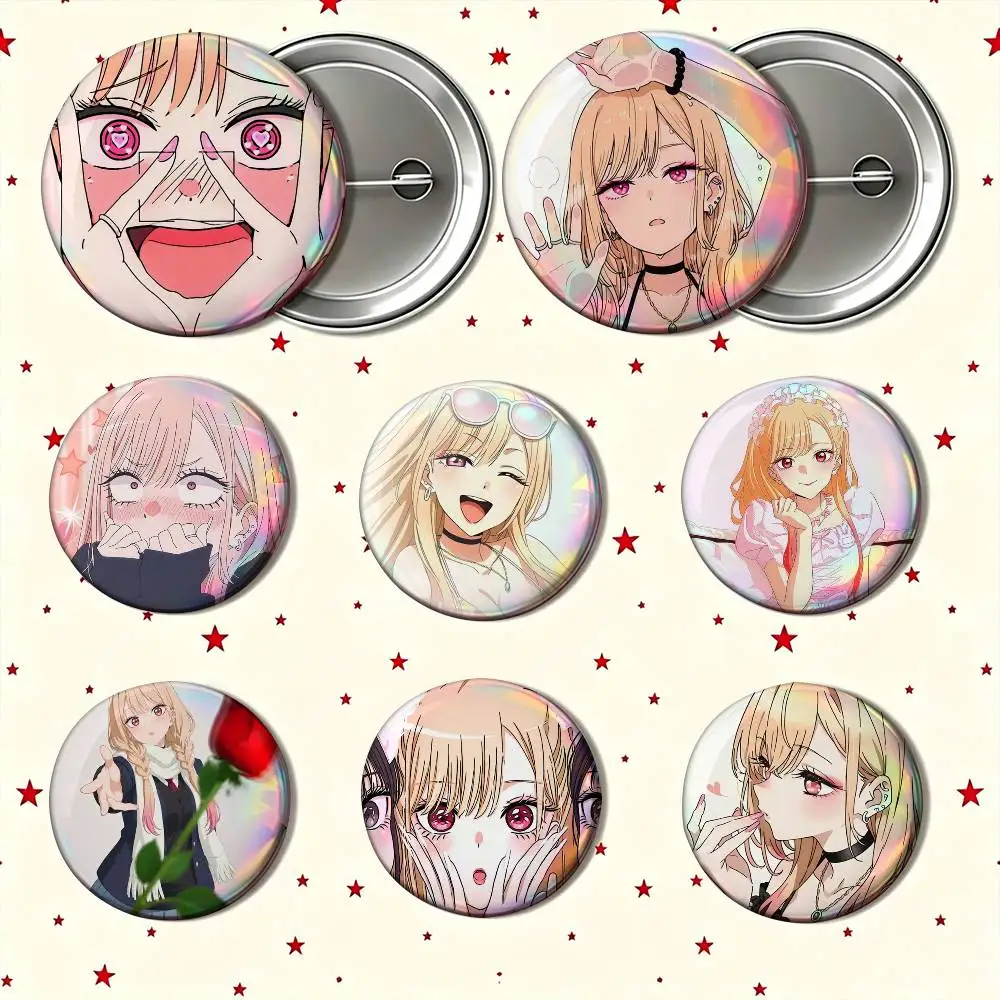 Top-selling My Dress-Up Darling Custom Enamel Pin Badges 25mm 32mm 44mm 58mm Backpack Hat Decor Toys Gifts