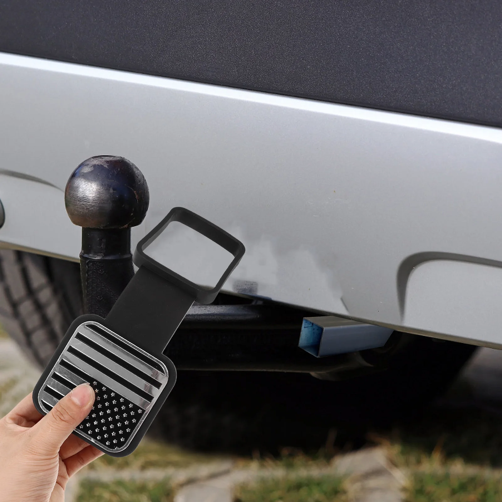 

Car Cover Tpu Dust Plug Protective Cap For Trailer Tow Hook Truck Mount Accessory Hitch Cover Replacement Trailer Hitch Covers