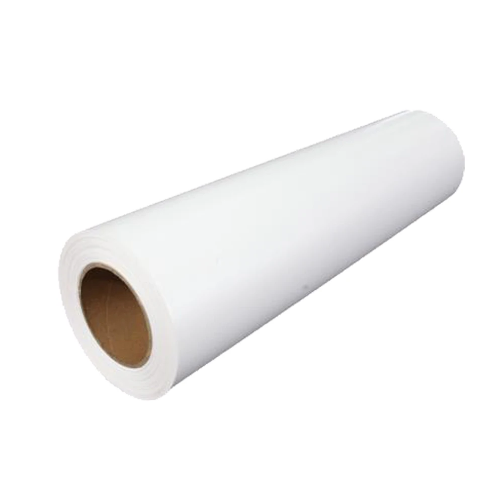 

23.6" x 98´ Roll White Color Eco-Solvent Printable Heat Transfer Vinyl For Dark T-shirt Fabric