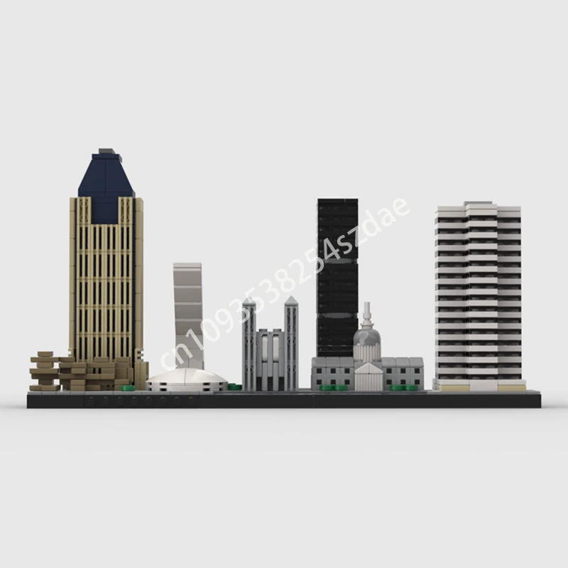 899 pièces MOC horizon de Montréal Architecture blocs de Construction adolescent jouet de noël cadeau adolescent Construction jouet de noël cadeau
